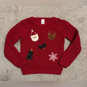 NWOT Girls Gymboree Red Christmas/Holiday Sweater Size 7